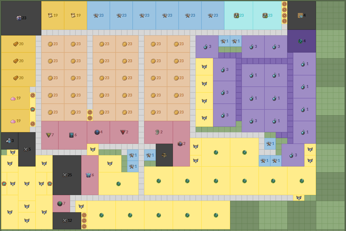 Elvenar Sorcerers & Dragons - Planning Initial Layout 